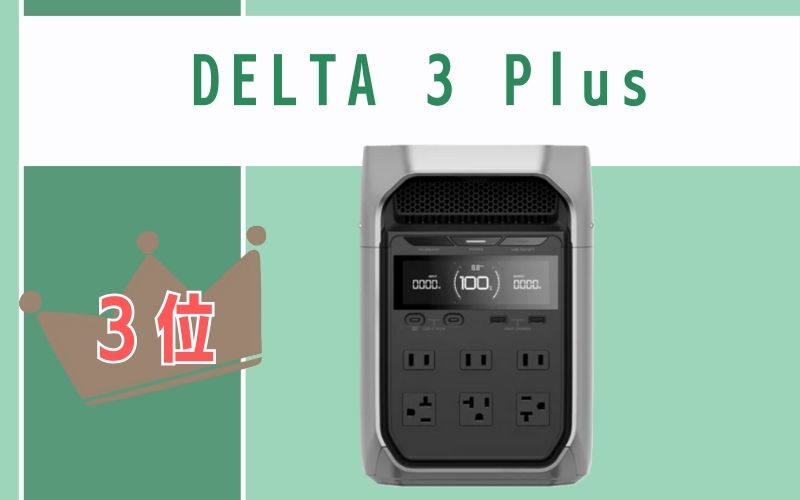 3位:DELTA 3 Plus