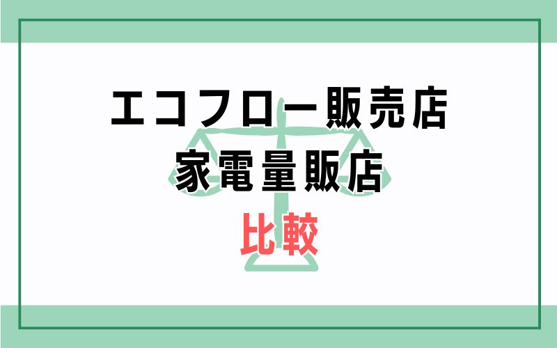 エコフロー販売店家電量販店比較